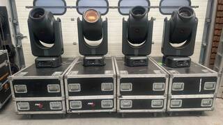 4x Movinghead spot cmy 1500 watt PRG, Badboy