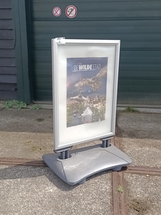 Stoepbord met kliklijst