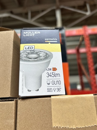 Ca. 100x GU10 led lamp warm wit Müller Licht
