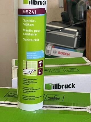Ca. 180x Sanitair kit, Illbruck, GS 241, Wit
