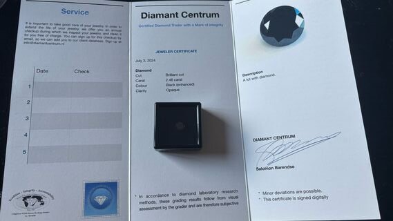 Diamant - 2.46ct, Black