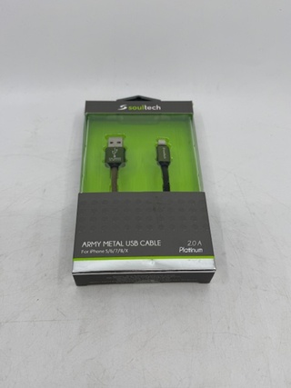 Ca. 64x Laadsnoer iPhone SoulTech, DK029G, army metal