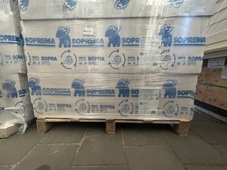 6x XPS WFI 1250x600x120mm Rd:3,75 3pl/pak(=2,25m²) Soprema