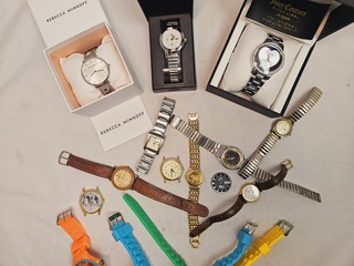 Collectie horloges, HMT, 18kt EP, Citizen, Orient, Juicy Couture etc…
