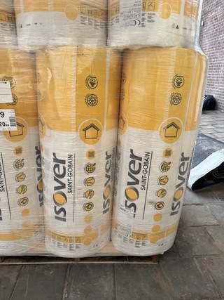 9x Isolatie 2300x1200x220mm Rd:6,85(=2,76m²) Isover ISO comfort 32