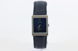 Dames polshorloge Rolex, Cellini, Blauwe wijzerplaat, bouwjaar 1970