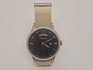 Prisma herenhorloge op navy band