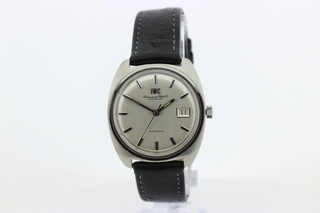 Heren  polshorloge IWC, vintage model, Grijze wijzerplaat, bouwjaar 60