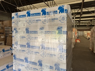 Ca. 12x XPS WFI 1250x600x160mm Rd:4.44 2pl/pak(=1,50m²) Soprema