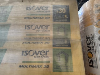 6x Isolatie 1350x600x120mm Rd:4,00(=3,24m²) Isover Multimax 30