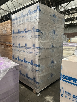 Ca. 10x XPS WFI 1250x600x30mm Rd:0.90 14pl/pak(=10,50m²) Soprema