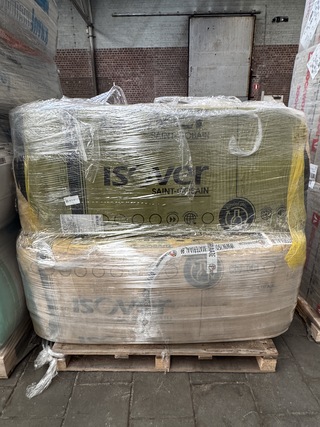 5x Isolatie 1500x600x200mm Rd:6,25 3pl/pak(=2,70m²) Isover Mupan Facad