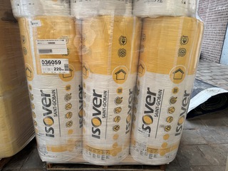 9x Isolatie 2300x1200x220mm Rd:6,85(=2,76m²) Isover ISO comfort 32