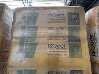 6x Isolatie 1350x600x120mm Rd:4,00(=3,24m²) Isover Multimax 30