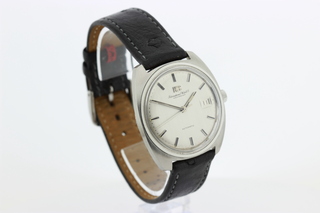 Heren  polshorloge IWC, vintage model, Grijze wijzerplaat, bouwjaar 60