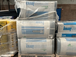 Ca. 10x Isolatie 1250x600x180mm Rd:5,80 3pl/pak(=2,25m²) Knauf TP432 K