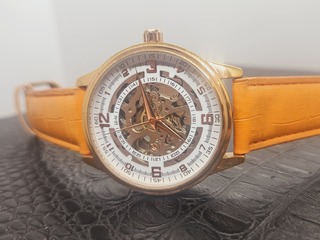 Akribos skeleton herenhorloge met automatisch uurwerk