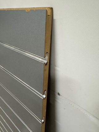 4x Slatwall Display grijs