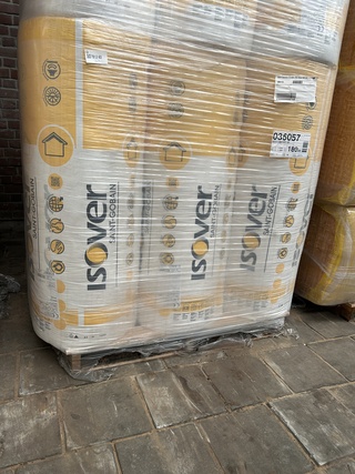 9x Isolatie 2600x1200x180mm Rd:5,60(=3,12m²) Isover ISO comfort 32