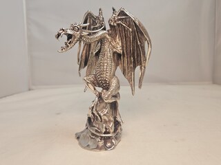 Stone Dragon - Tinnen kunstbeeld - Royal Selangor pewter