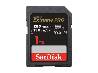 Sandisk Extreme Pro SDXC (UHSII 280MB/s) 1TB Zwart