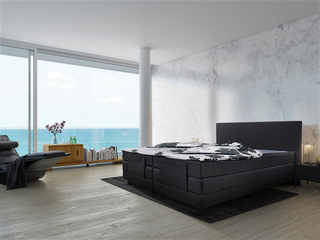 Elektrische boxspringcombinatie M-Ray, Zwart