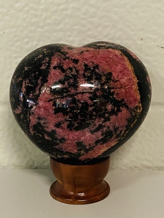 Rhodoniet hart, Paars / Zwart
