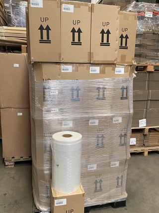 Ca. 16x Rollen luchtkussenfolie