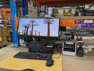 Computer met beeldscherm en handscanner Hp, Z210