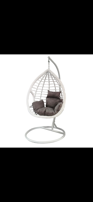 Eistoel Swingchair RODE KUSSENS/WIT FRAME, 2025