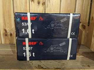 2x Handtakel, Hadef, 53/07 1,6T