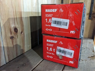 2x Handtakel, Hadef, 53/07 1,6T
