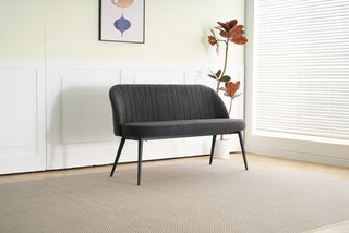 Eetkamer bankje 130 cm, Black, 2025