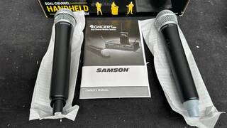 Wireless mic set (2x handheld), Samson, Concert 288