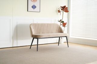 Eetkamer bankje 130 cm, Licht bruin, 2025