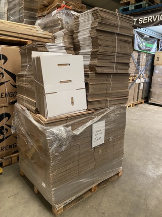 Pallet diverse afmetingen verzenddozen