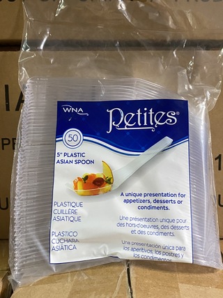 Ca. 10800x Fingerfood – Amuselepels verpakt per 50 stuks, transparant