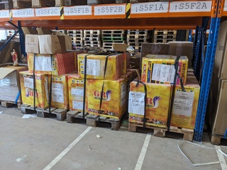 Partij spirituele items op 4x pallet