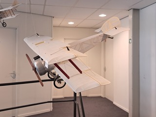 Model vliegtuig Authentic Models, Biplane, aluminium/grijs