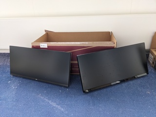 2x Monitor  Lg, 29WN600 en 29UM69G