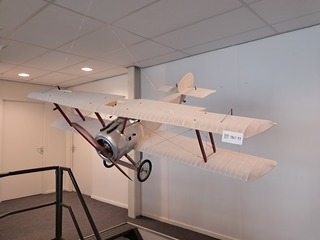 Model vliegtuig Authentic Models, Biplane, aluminium/grijs