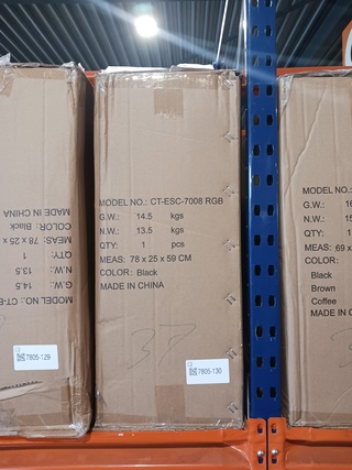 Bureaustoel Gamestoel, Led black, 2025