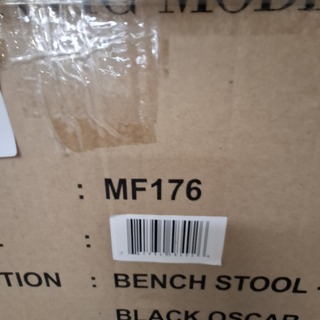 Houten bank met lederlook bekleding Authentic Models, MF176
