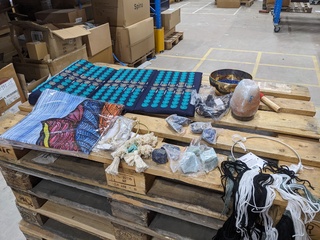 Partij spirituele items op 4x pallet