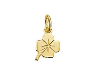 Marie-Celeste Hanger Klavertje 6 mm Goud