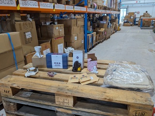 Partij spirituele items op 4x pallet
