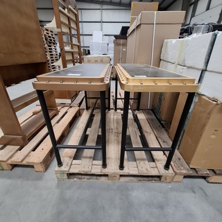 2x Design tafel Authentic Models, Goud kleur, Brons kleur