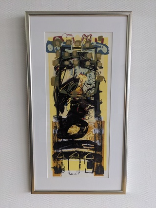 Zeefdruk, 'Abstracte compositie II', Pieter Vermeulen (1949), Nummer 2