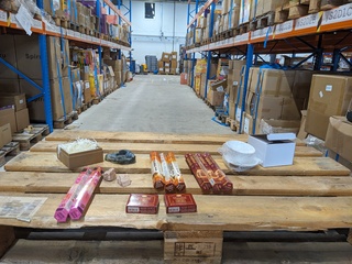 Partij spirituele items op 4x pallet