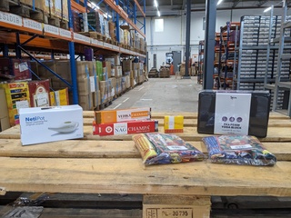 Partij spirituele items op 4x pallet